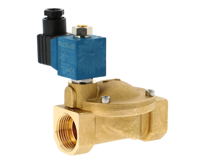 Brass solenoid valve ESM 86 servo-assisted normally closed
